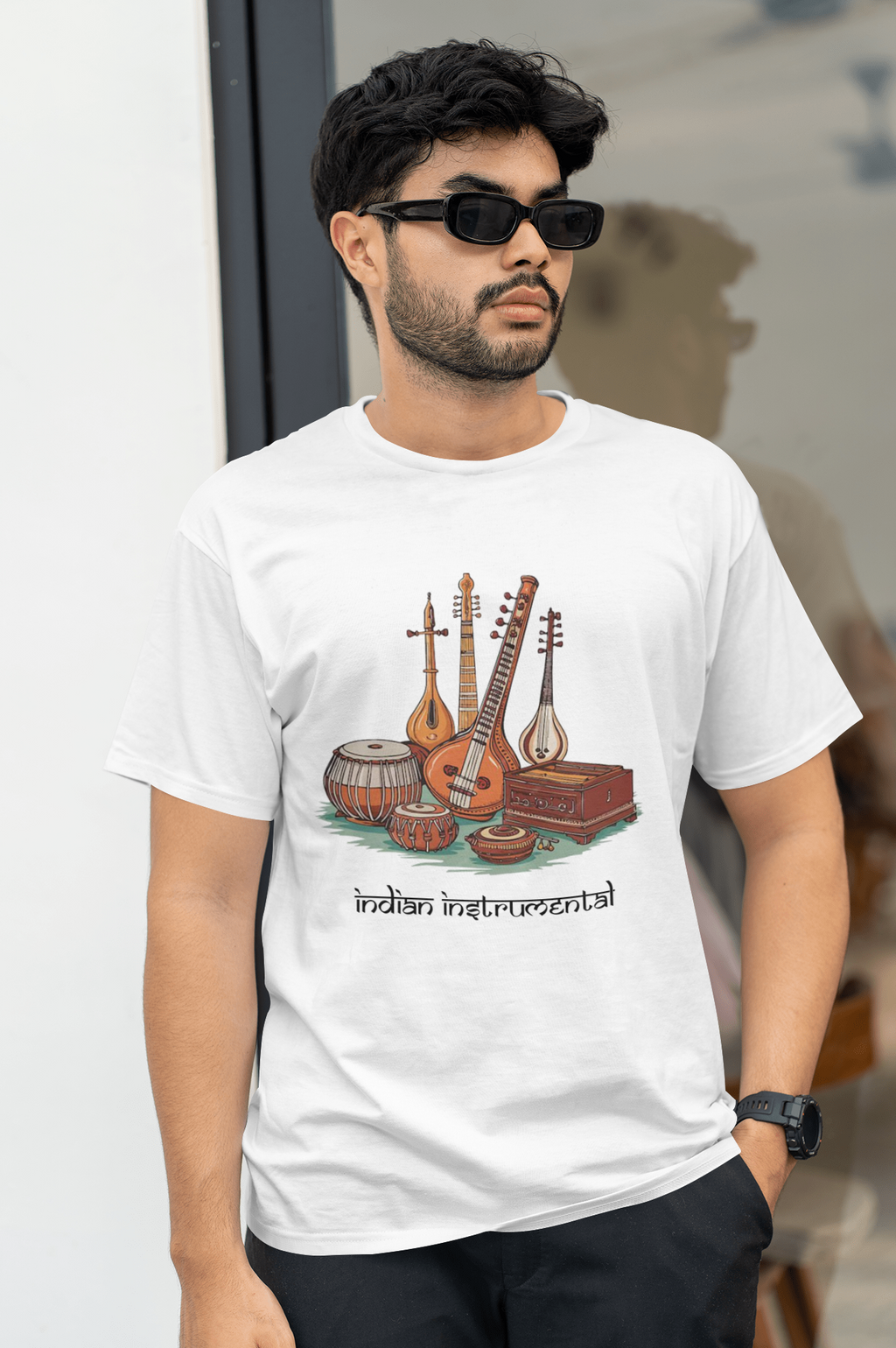 Indian Instrumental Men T Shirt